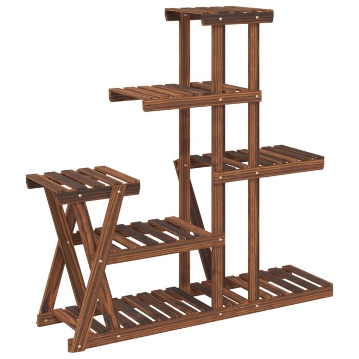 Support à fleurs 95x25x96 cm bois massif de sapin – Image 4