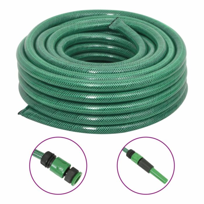 VXL8720845756208_a_en_hd_1.jpg Tuyau d'arrosage avec jeu de raccords vert 0,9" 30 m PVC – Image 1