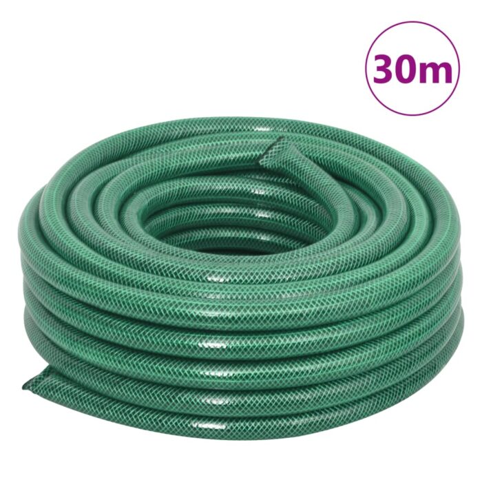 Tuyau d'arrosage avec jeu de raccords vert 0,9" 30 m PVC – Image 10