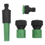 Tuyau d'arrosage avec jeu de raccords vert 0,9" 30 m PVC – Image 4