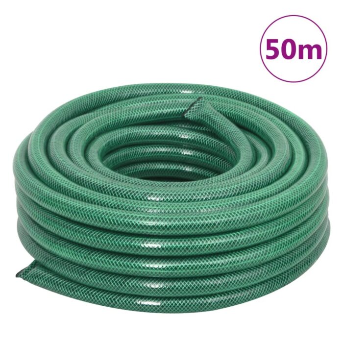 Tuyau d'arrosage avec jeu de raccords vert 0,9" 50 m PVC – Image 10