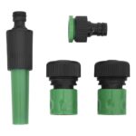 Tuyau d'arrosage avec jeu de raccords vert 0,9" 50 m PVC – Image 4