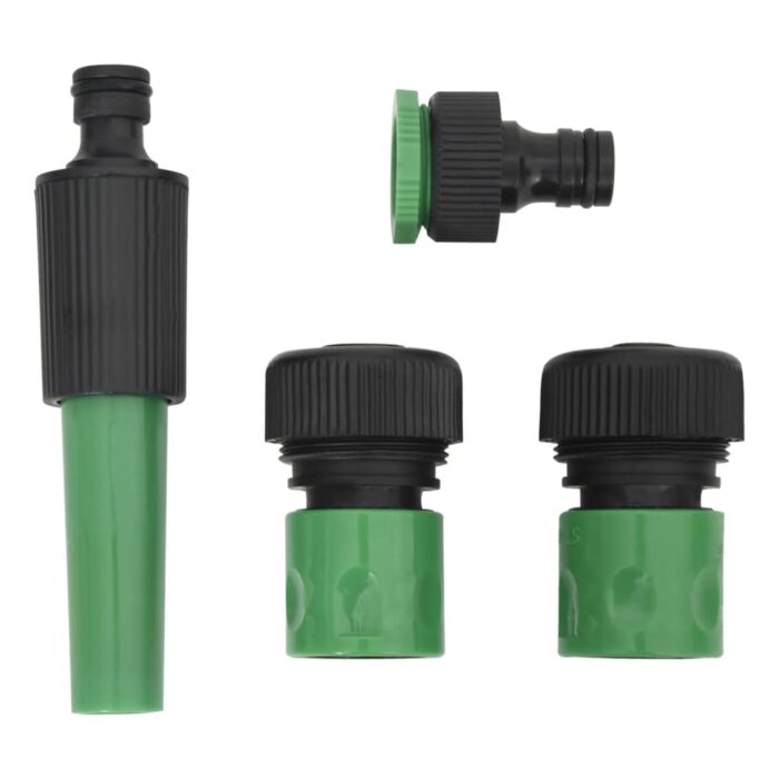 Tuyau d'arrosage avec jeu de raccords vert 0,9" 50 m PVC – Image 4