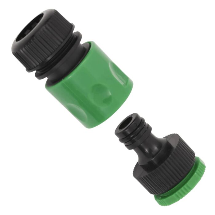 Tuyau d'arrosage avec jeu de raccords vert 0,9" 50 m PVC – Image 8