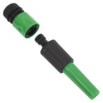 Tuyau d'arrosage avec jeu de raccords vert 0,9" 50 m PVC – Image 9