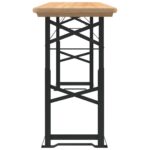 Table à bière pliable 170x50x75/105 cm bois massif de sapin – Image 2