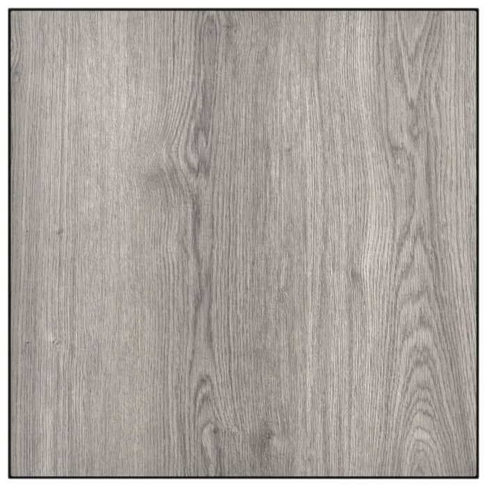 Table basse de jardin gris 55x55x31 cm DPC et acier – Image 3