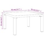 Salon de jardin 4 pcs noir et gris résine tressée – Image 10