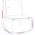 Salon de jardin 4 pcs noir et gris résine tressée – Image 10