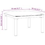 Salon de jardin 4 pcs noir et gris résine tressée – Image 10