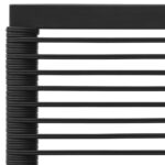 Salon de jardin 4 pcs noir et gris résine tressée – Image 6