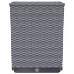 Jardinières 2 pcs bleu gris 30x30x37 cm polypropylène – Image 4