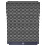 Jardinières 2 pcs noir 30x30x37 cm polypropylène – Image 4