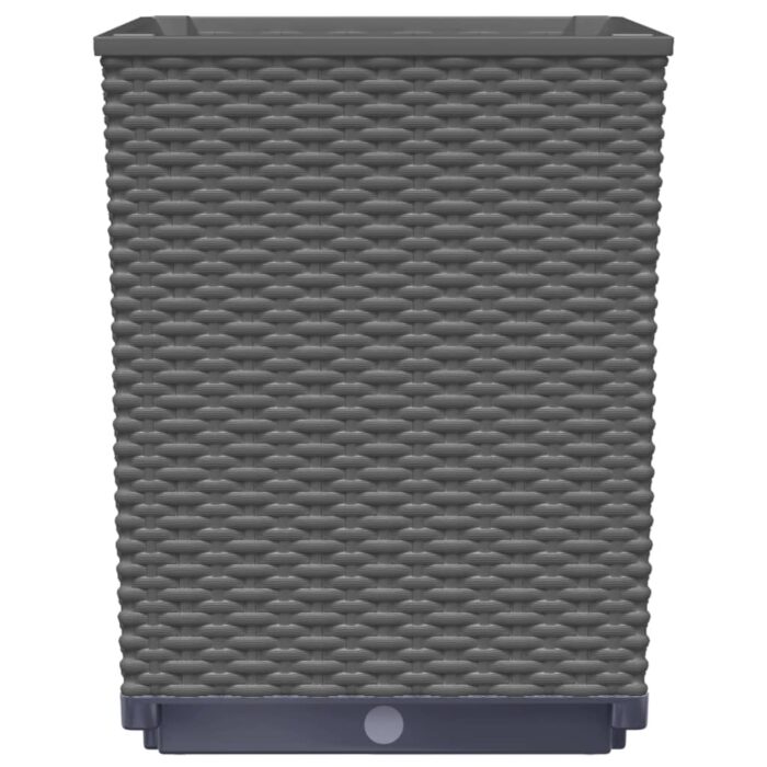 Jardinières 2 pcs noir 30x30x37 cm polypropylène – Image 4