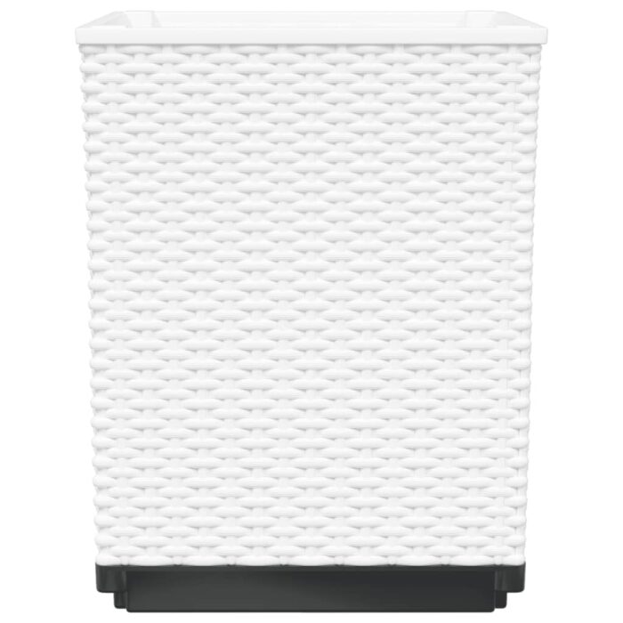 Jardinières 2 pcs blanc 30x30x37 cm polypropylène – Image 3