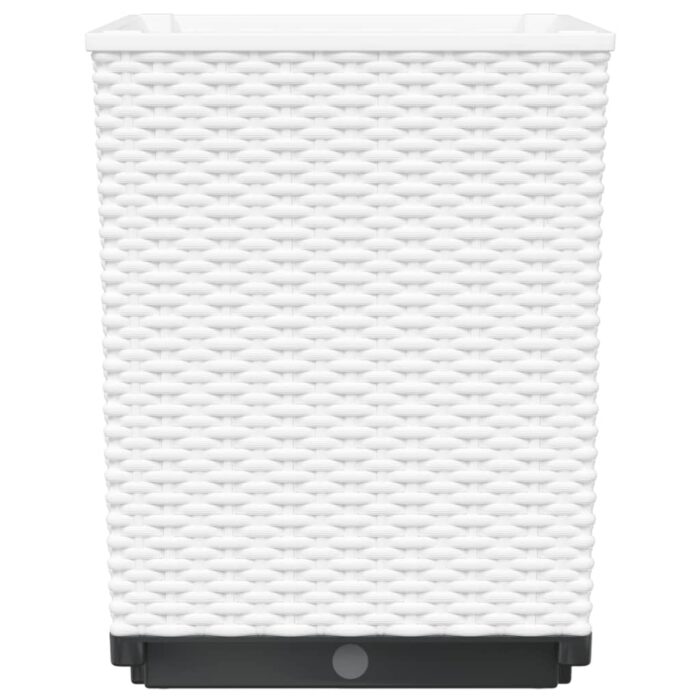 Jardinières 2 pcs blanc 30x30x37 cm polypropylène – Image 4