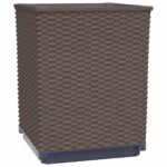 Jardinières 4 pcs marron 30x30x37 cm polypropylène – Image 2