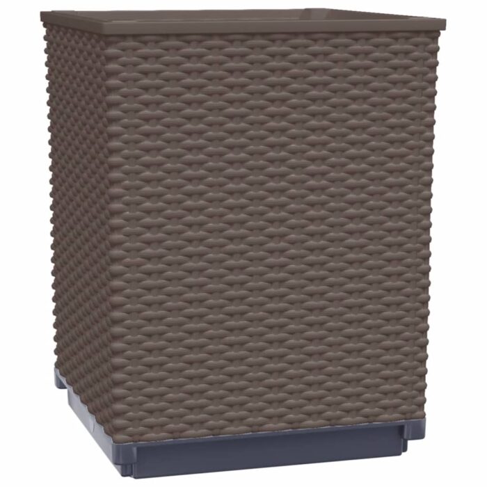 Jardinières 4 pcs marron 30x30x37 cm polypropylène – Image 2