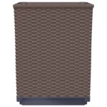Jardinières 4 pcs marron 30x30x37 cm polypropylène – Image 3