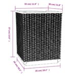 Jardinières 4 pcs marron 30x30x37 cm polypropylène – Image 6