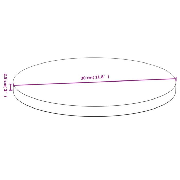 Dessus de table Ø30x2,5 cm bambou – Image 3
