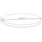 Dessus de table Ø40x2,5 cm bambou – Image 3