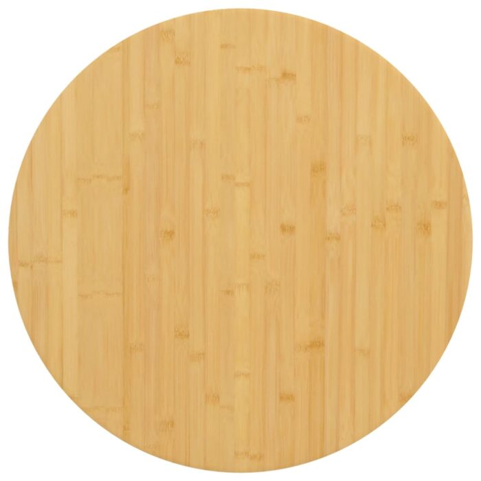 Dessus de table Ø80x2,5 cm bambou – Image 1