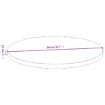 Dessus de table Ø80x2,5 cm bambou – Image 3