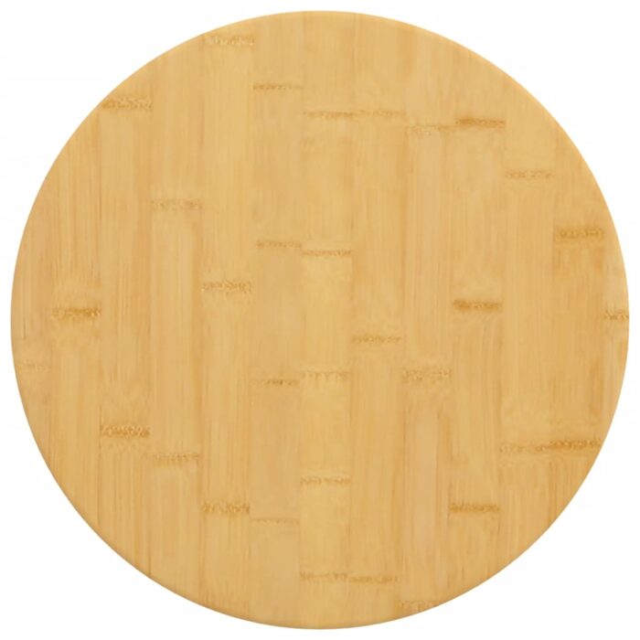 Dessus de table Ø50x4 cm bambou – Image 1