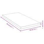 Étagère murale 40x20x1,5 cm bambou – Image 3