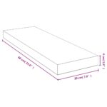 Étagère murale 60x20x4 cm bambou – Image 3