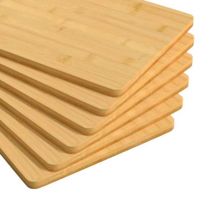 Assiettes de petit-déjeuner 6 pcs 22x14x0,8 cm bambou – Image 3
