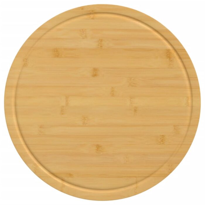 Planches à découper 6 pcs Ø30x1,5 cm bambou – Image 3