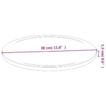 Planches à découper 6 pcs Ø30x1,5 cm bambou – Image 5