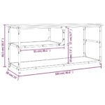 Meuble TV chêne fumé 103x38x46,5 cm bois d'ingénierie et acier – Image 7