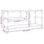 Meuble TV sonoma gris 103x38x46,5 cm bois d'ingénierie et acier – Image 7