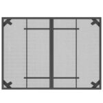 Table de jardin anthracite 110x80x72 cm Treillis d'acier – Image 3