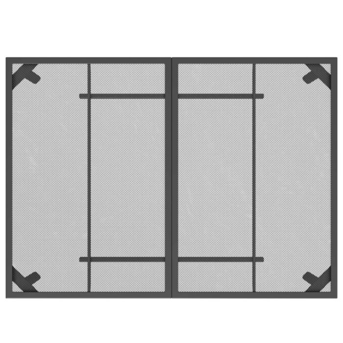 Table de jardin anthracite 110x80x72 cm Treillis d'acier – Image 3