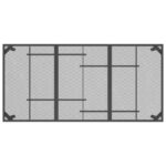 Table de jardin anthracite 165x80x72 cm Treillis d'acier – Image 3