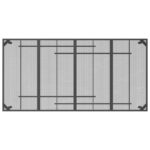 Table de jardin anthracite 200x100x72 cm Treillis d'acier – Image 3