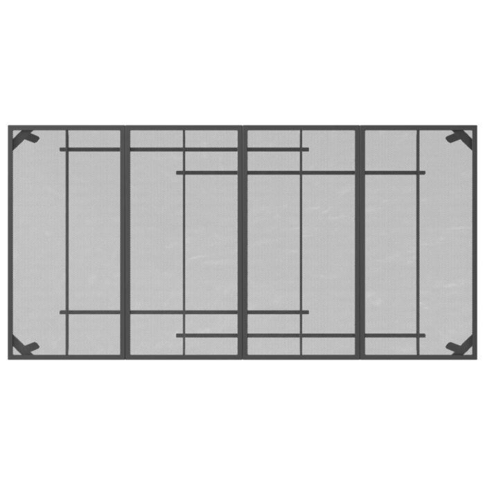 Table de jardin anthracite 200x100x72 cm Treillis d'acier – Image 3