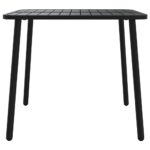 Table de jardin anthracite 80x80x71 cm acier – Image 2