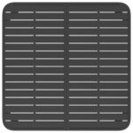 Table de jardin anthracite 100x100x71 cm acier – Image 3