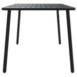 Table de jardin anthracite 165x80x71 cm acier – Image 2
