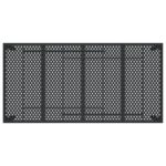 Table de jardin anthracite 200x100x72 cm acier – Image 3