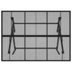 Table de jardin pliable anthracite 110x80x72 cm maille d'acier – Image 4