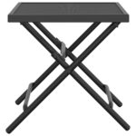 Table de jardin pliable anthracite 38x38x38 cm Treillis d'acier – Image 2
