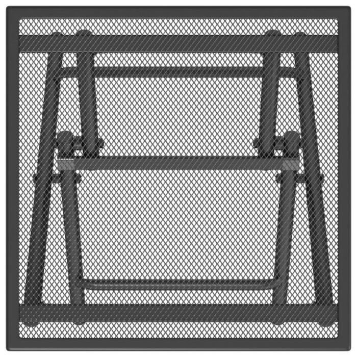 Table de jardin pliable anthracite 38x38x38 cm Treillis d'acier – Image 3