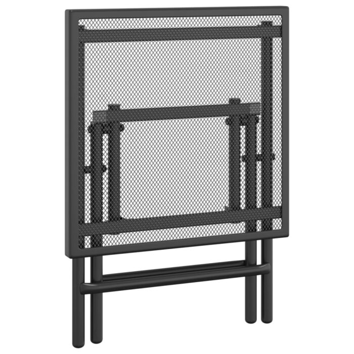 Table de jardin pliable anthracite 38x38x38 cm Treillis d'acier – Image 4