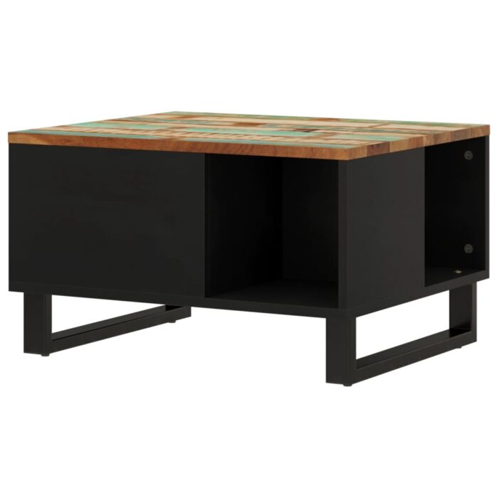 Table basse 60x50x35 cm bois de récupération massif – Image 3